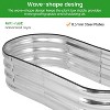 Nasitip [2PACK] 4.5x2x1ft Oval Raised Garden Bed, Galvanized Raised Bed with Open-Ended Base,Planter Raised Boxes for Vegetables,Flowers - 2 of 4