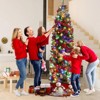 6 FT Pre-Lit Pencil Christmas Tree, Artificial Christmas Tree with 200 Multicolor  Lights, 8 Lighting Modes - 3 of 4