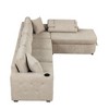NicBex Modern 109.8" Chenille Sectional Sofa Modular L Shape Sofa Couch with Storage Chaise for Living Room Apartment - 4 of 4