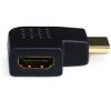 Monoprice HDMI Right Angle Port Saver Adapter (Male to Female) | 270 Degree, Vertical Flat Right - 2 of 3