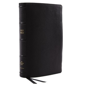 Nkjv, Reference Bible, Classic Verse-By-Verse, Center-Column, Premium Goatskin Leather, Black, Premier Collection, Red Letter Edition, Comfort Print - 1 of 1