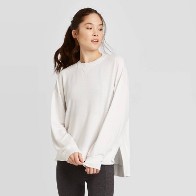 white long sweatshirt