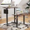 FONTOI Desks, Standing Desk with Adjustable Height, Working Desk with Large Legroom, Office Desk Computer Table, Black, 24"*55"*27.5" - 3 of 4