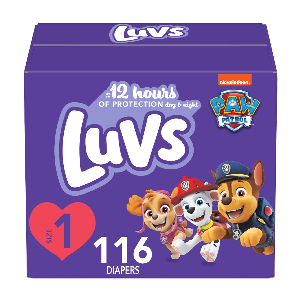 Photos - Nappies Luvs Pro Level Leak Protection Diapers Big Pack - Size 1 - 116ct