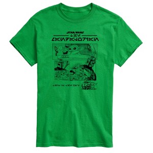 Men's - Star Wars - The Mandalorian Mando Manga Short Sleeve Graphic T-Shirt - 1 of 4