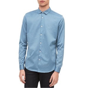 Calvin Klein Mens Dashing Through The Stripes Button Up Shirt - 1 of 1