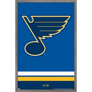 Trends International NHL St. Louis Blues - Logo 21 Framed Wall Poster Prints - 1 of 4
