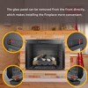 TOBILI 33 inch Infrared Fireplace Insert,Touch Panel Home Decor Heater,Smokeless Firebox With fixed Trim Kit - 4 of 4
