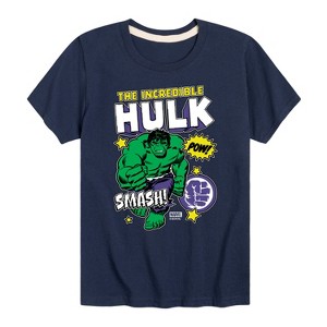 Boys' - Marvel - Hulk Sticker Collage Short Sleeve Graphic T-Shirt - 1 of 4