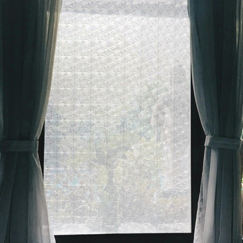 Unique Bargains Diamonds Pattern Window Privacy Film 78.74"L x 17.72"W Clear 1 Pc - image 1 of 4