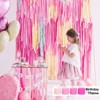 PartyWoo Crepe Paper Streamers Pink Gradient 8 Rolls 656 ft 1.8Inch x 82Ft Rolls - 2 of 4