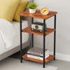 DSVIMOY 3 Layer Coffee Table with Adjustable Height, Bedside Table, Storage Shelf for Bedroom, Office Space Saving, Gray, 13.3"11.8"*22.7" - 4 of 4