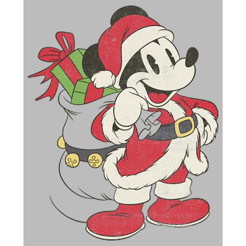 Girl's Disney Mickey Mouse Is Santa T-Shirt, 2 of 6
