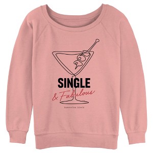 Junior's Women Sex and the City Carrie Single and Fabulous Sweatshirt - 1 of 3