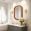 Whisen 20"x30" Rounded Corner Decorative Mirror, Solid Wood Frame, Entryway - 2 of 4