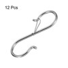 Unique Bargains Metal Anti-rust Coating Safety Buckle S-shaped Hooks and Hangers 12 Pcs - 3 of 4