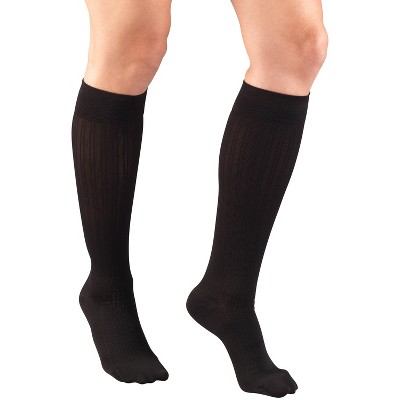 Truform Compression Socks, 15-20 mmHg, Women's Dress Socks, Knee High Over Calf Length