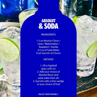 Absolut Citron Vodka - 1L Bottle