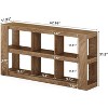 Lantine 63-Inch Long Console Table with Storage, 3-Tier Farmhouse Narrow Sofa Table for Entryway, Living Room, Hallway, Entrance, Foyer,  Rustic Brown - 2 of 4