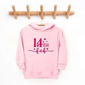 The Juniper Shop 14th Feb Stars Puff Print Toddler Graphic Hoodie - 1 of 3