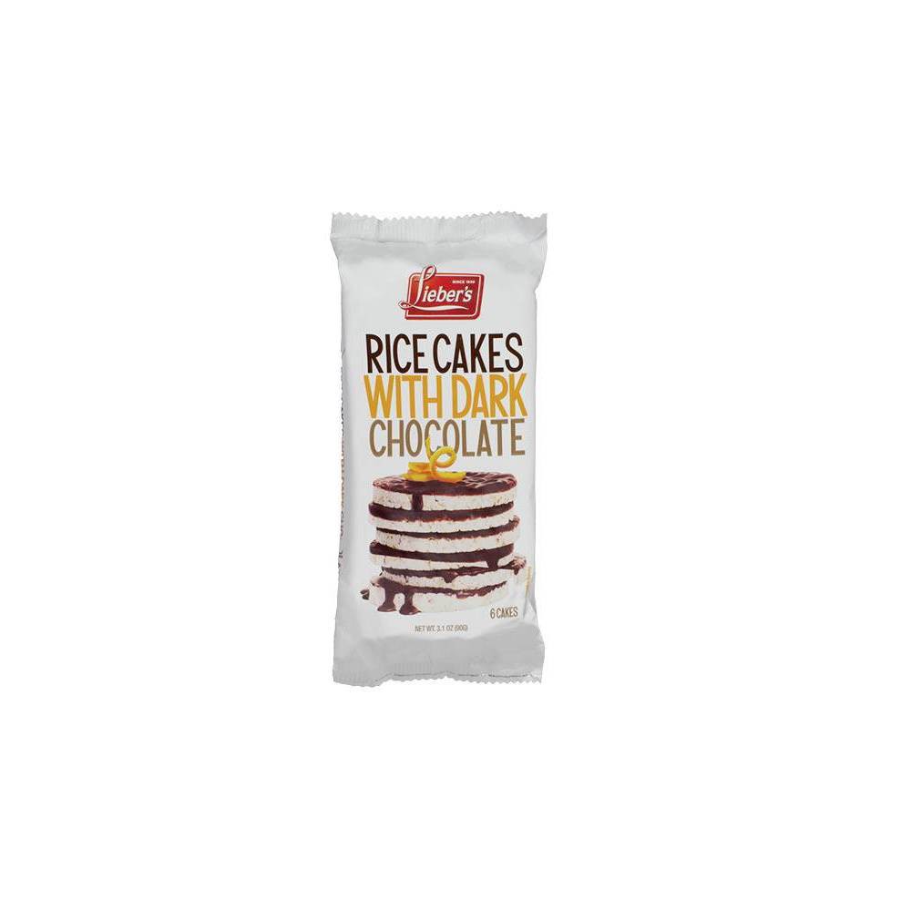 Lieber's Rice Cakes Dark Chocolate Coated - 3.1oz
