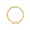 10K Yellow Gold 1/10 Cttw Paperclip Style Link Band Ring - 4 of 4
