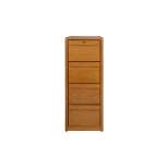 4 Drawer File Cabinet Brown - Martin Furniture