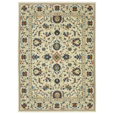 Oriental Weavers Francesca FR10A Ivory/ Multi Indoor Area Rug - 6'7" x 9'6"