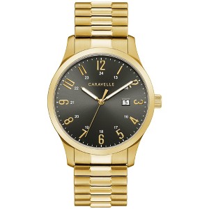 Caravelle designed by Bulova Men's Traditional 3-Hand Date Quartz Watch with Expansion Band - 1 of 4