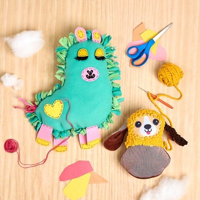 The Lakeside Collection Dachshund or Llama Knit & Stitch DIY Assemble Cushion - Llama