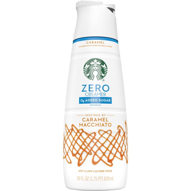Starbucks Zero Sugar Caramel Macchiato Coffee Creamer - 28 fl oz, 1 of 11
