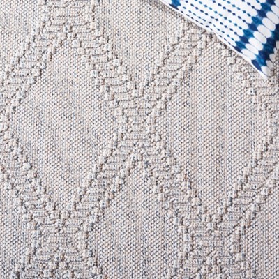 Global Chic 59" Gray Duo-Tone Flat Woven Synthetic Area Rug