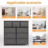 Pellebant Home Extra Wide Closet Dresser Storage Tower Organizer Unit 9 Drawers Dresser for Bedroom Clothes with Steel Frame Wood Top - 4 of 4