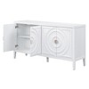 YOOCOZZ MDF Retro Sideboard with Circular Groove Design door and Round Metal Door Handle - 4 of 4