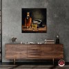 Notoriart Whiskey and Vintage Hat Bar Cart Art For Men Framed - 2 of 4