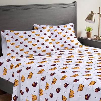 Nfl Washington Commanders Small X Full Sheet Set : Target