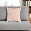 HomeRoots 20" Blush Cotton Throw Pillow - 2 of 4
