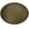 CTM Blank Oval Belt Buckle with Edge Detail - 4 of 4