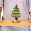 Paper Love Pop Up Christmas Card | 3D Decorated Christmas Tree Card, Unique Seasonal Greeting | 5" x 7" w/Envelope & Note Tag - 3 of 4