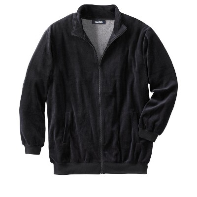 KingSize Men's Big & Tall Tall Velour Full-Zip Jacket