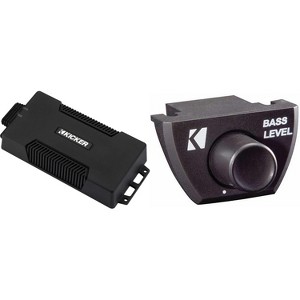 Kicker 48PXA4004 Weatherproof Powersport Amplifier - 4x100-Watt Full-Range Amplifier w/ Bass Knob Bundle - 1 of 4