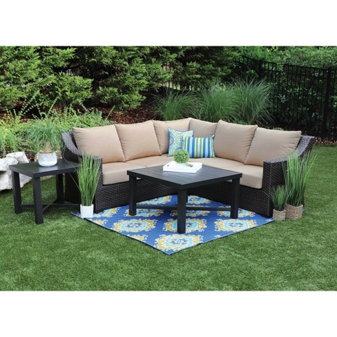 Birch 5pc Sunbrella Sectional Set Tan Canopy Home And Garden Target - Outdoor Furniture Sunbrella Sectional