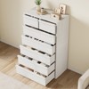 Whizmax 7 Drawer Dresser Tall for Bedroom, Modern 7 Chest of Drawers with Large Storage, White Dresser Organizer for Living Room, Nursery, Entryway - 2 of 4