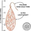Delicate Filigree Teardrop Earrings | Gold, Rose or Silver Lightweight Statement Jewelry - 4 of 4
