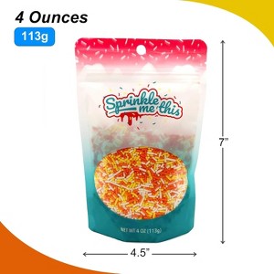 Sprinkle Me This – Harvest Candy Corn Blend – Orange, White & Yellow Edible Sprinkle Mix for Cookies, Cupcakes & Cake Pops - 1 of 4