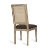 Set of 4 Regina French Country Wood and Cane Upholstered Dining Chairs - Christopher Knight Home - image 4 of 4