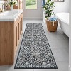 Washable Non-Slip Area Rug - Low Pile Stain-Resistant Oriental Accent Carpet Foldable Print Floor Covering for Living Room, Bedroom Office - 2 of 4