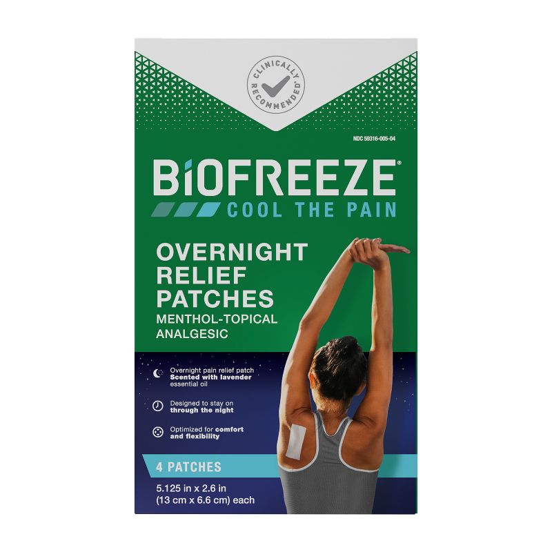 Biofreeze Overnight Joint and Muscle Pain Relief Patches - 4ct, 1 of 7