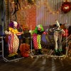 SKRAN Scary Halloween Decorations, Outdoor Life Size Stackable Halloween Clown, Sound Activated Scary Clown Indoor Party Props - 3 of 4