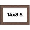 PosterPalooza | 14x8.5 Wide Barnwood Picture Frame, UV Acrylic, 6 Finishes - Grey, Brown, White, and Black - 2 of 4